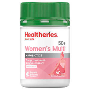Gifts For Mom: Healtheries 50+ Women's One-A-Day with Probiotics 60 Tablets