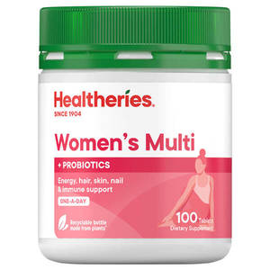 Healtheries Women's Multi One-A-Day with Probiotics 100 Tabs