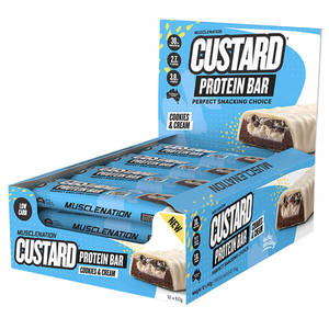 Essentials: Muscle Nation Custard Protein Bar 50g x12