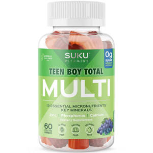 Suku Vitamins Teen Boy Total Multi 60 Gummies