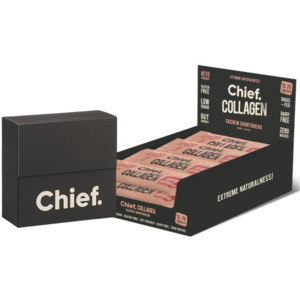 Keto: Chief Collagen Protein Bar x12 + FREE Chief Sampler ( sampler dated OCT 2025 )