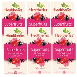 Acai: Healtheries Superfruits Tea with Blackcurrant, Acai & Goji 20 Bags x6 (6x Packages)