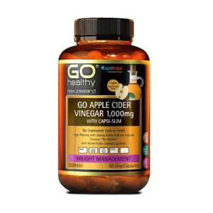 Go Healthy Go Apple Cider Vinegar 1000mg with Capsi-Slim 60 Caps
