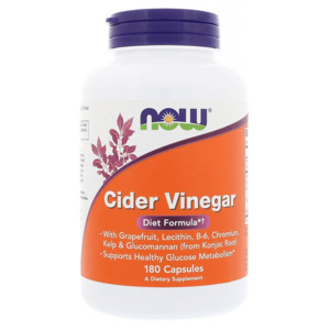 Apple Cider Vinegar: Now Foods Cider Vinegar Diet Formula 180 Caps
