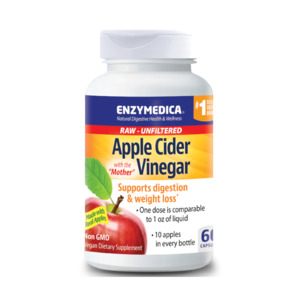 Apple Cider Vinegar: Enzymedica Apple Cider Vinegar 60 Caps
