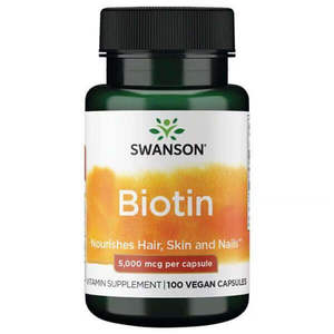 Biotin: Swanson Biotin 5000mcg 100 Caps