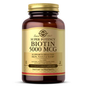 Biotin: Solgar Biotin 5000mcg 50 Caps