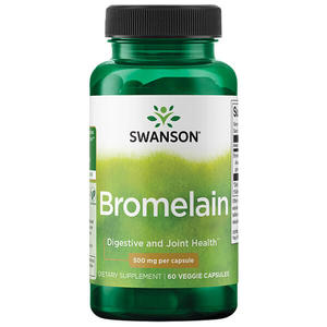 Bromelain: Swanson Bromelain 500mg 60 Caps