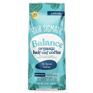 Caffeine: Four Sigmatic Balance Organic Half Caf Ground Coffee 340g