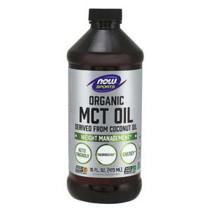 Coconut Oil: Now Sports Organic MCT Oil 473ml