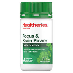 Ginkgo: Healtheries Focus & Brain Power 30 Tabs