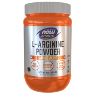 L Arginine: Now Foods L-Arginine 454g