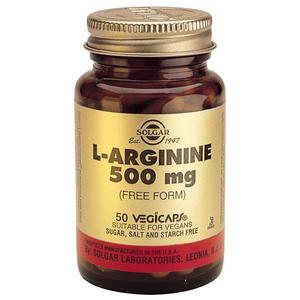 L Arginine: Solgar L-Arginine 50 Caps