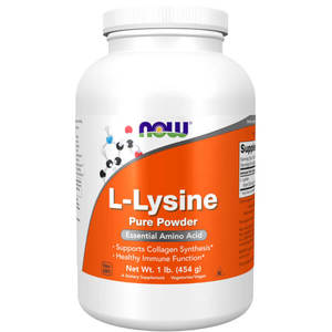 L Lysine: Now Foods L-Lysine Pure Powder 454g