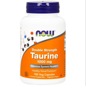 Now Foods Double Strength Taurine 1000mg 100 Veg Caps