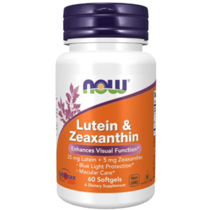 Lutein: Now Foods Lutein & Zeaxanthin 60 Softgels