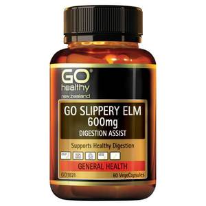 Go Healthy Go Slippery Elm 600mg 60 Veggie Caps