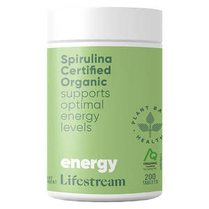 Lifestream Spirulina Certified Organic 200 Tabs