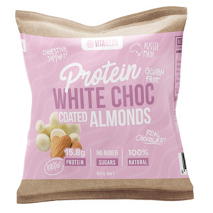 Chocolate: Vitawerx Protein White Chocolate Coated Nuts 60g x10