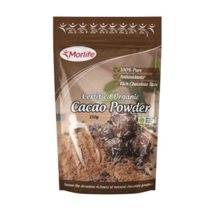 Chocolate: Morlife Certified Organic Cacao Powder 150g