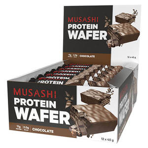 Chocolate: Musashi Protein Wafer Bar Box of 12
