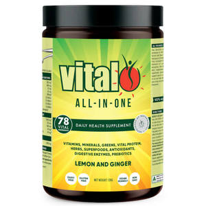 General Health: Vital All-In-One Lemon & Ginger 120g CLEARANCE Short Dated end of 02/2026