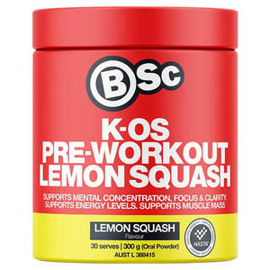 All Except Gift Cards: BSc Body Science K-OS Pre-Workout 30 Serves