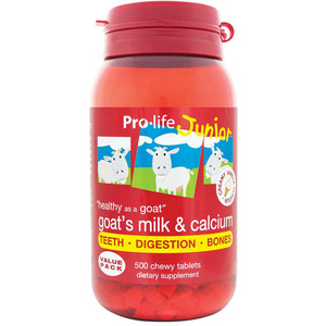 Pro-life Junior Goat's Milk & Calcium 500 Chewables CLEARANCE Short Dated e&hellip;