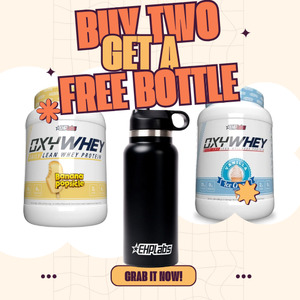 All Except Gift Cards: I see double deal - 2 x EhpLabs NEW OxyWhey 27 Serves with EHP Labs Stainless Steel Drink Bottle
