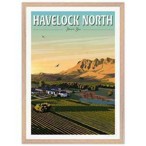 Havelock North - Travel Poster, New Zealand