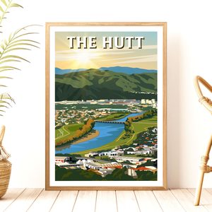 The Hutt Travel Poster, New Zealand