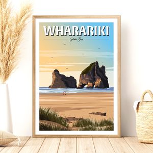 Travel Posters: Wharariki Golden Bay Travel Poster, New Zealand