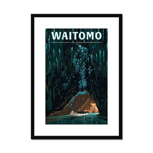Framed Posters: Waitomo Framed & Mounted Print