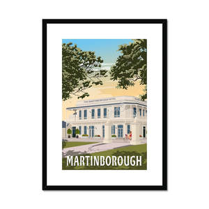 Martinborough Hotel Framed & Mounted Print