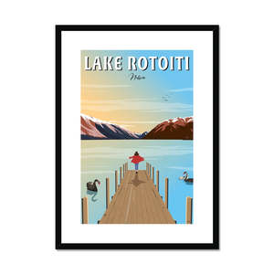 Lake Rotoiti Nelson: Lake Rotoiti, Nelson Framed & Mounted Print