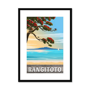 Rangitoto: Rangitoto Framed & Mounted Print