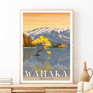 Otago Ota: That Wanaka Tree - Wanaka - Travel Poster, New Zealand
