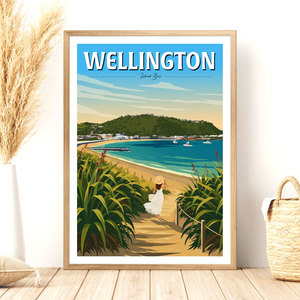 Travel Posters: Wellington - Island Bay, Travel Poster