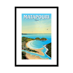 Matapouri Framed & Mounted Print