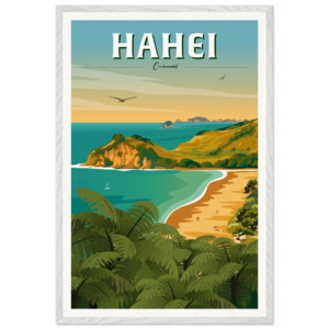 Travel Posters: Hahei Travel Poster, Coromandel, New Zealand