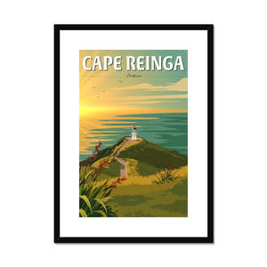 Cape Reinga Sunset Framed & Mounted Print