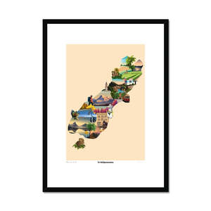Te Waipounamu Framed & Mounted Print