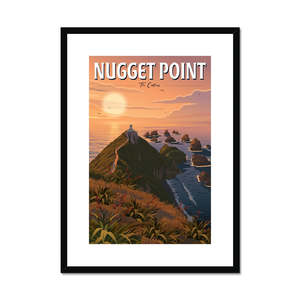 Framed Posters: Nugget Point Framed & Mounted Print