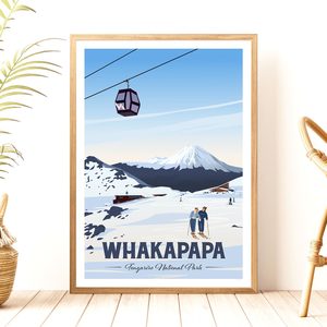 Whakapapa, Tongariro National Park Travel Poster - New Zealand