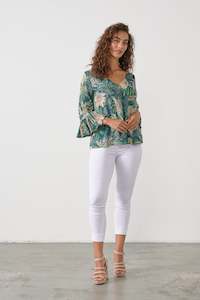 Caju: Jungle Print Blouse