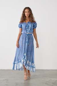 Caju: Blue Spot Dress