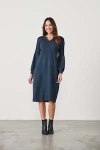 CZ960 Knit Dress -SLATE