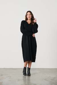 Caju: CZ960 Knit Dress -Black