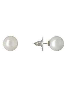 Jewellery: Gregory Lander Stud Earrings 12mm in Pearl G0041218