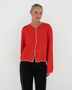 Rosey Red Cardi